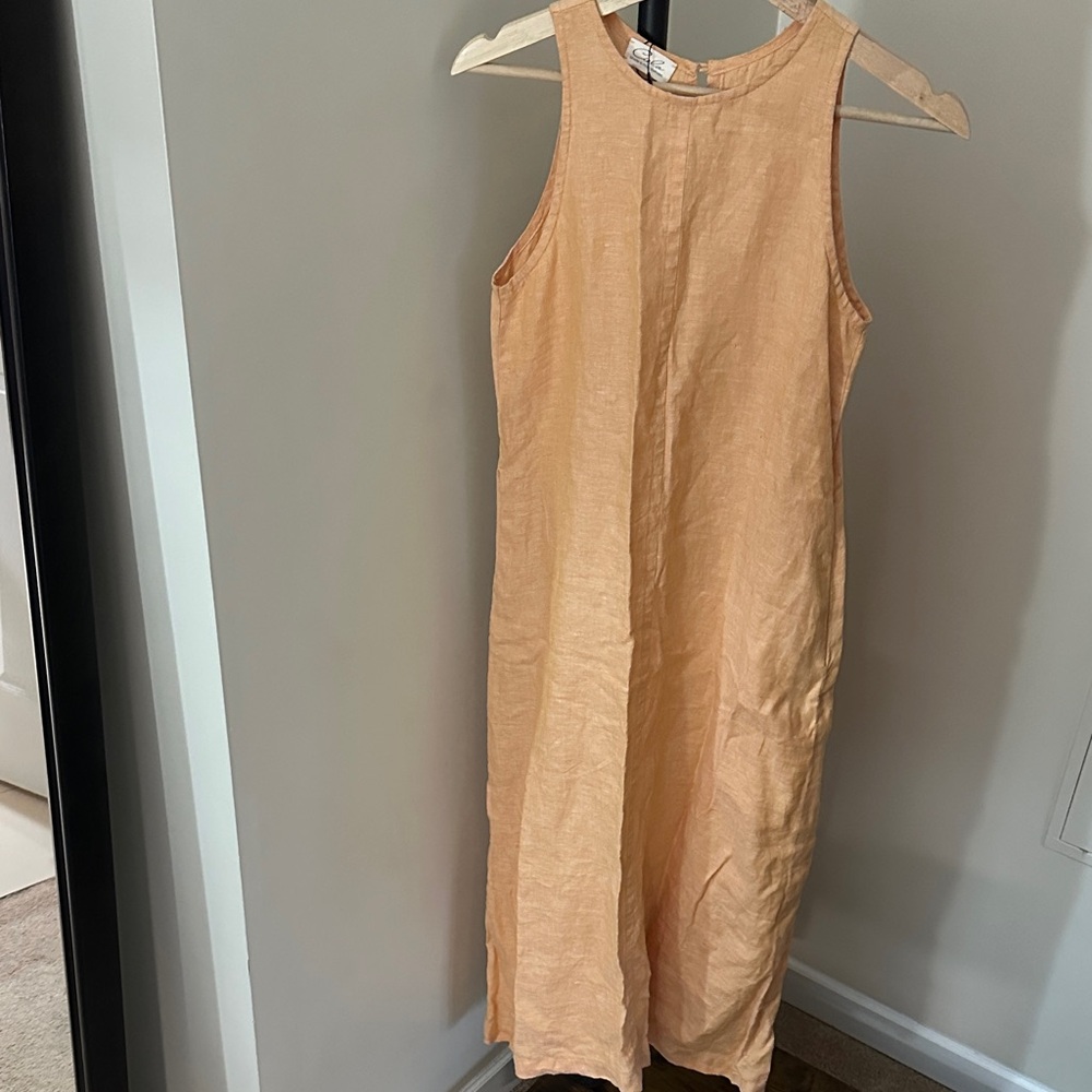 Cielo Peach Midi Dress